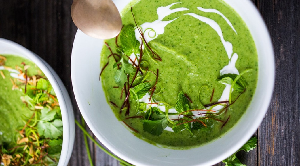 Thai Broccoli Soup with Coconut