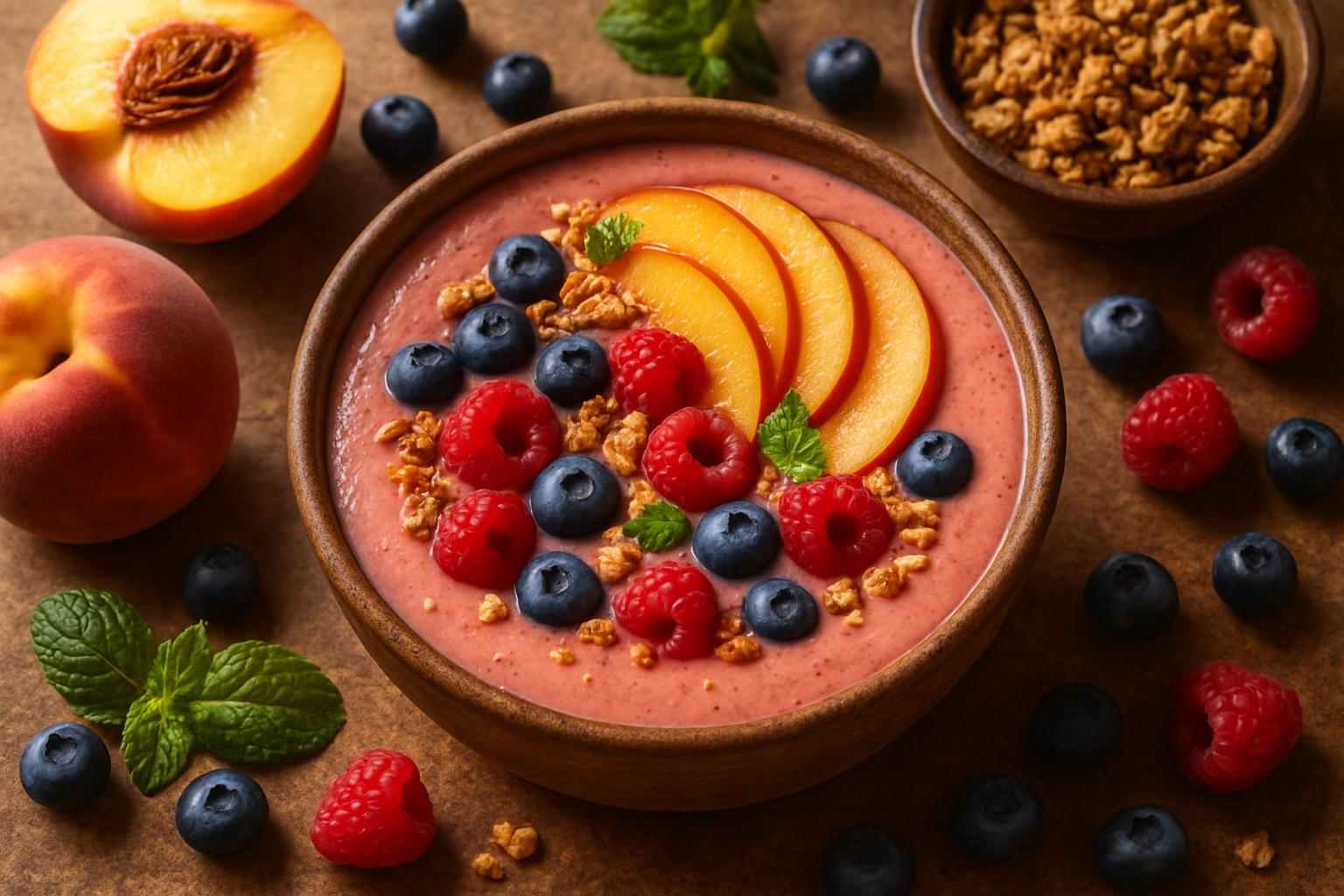 Peach Berry Smoothie