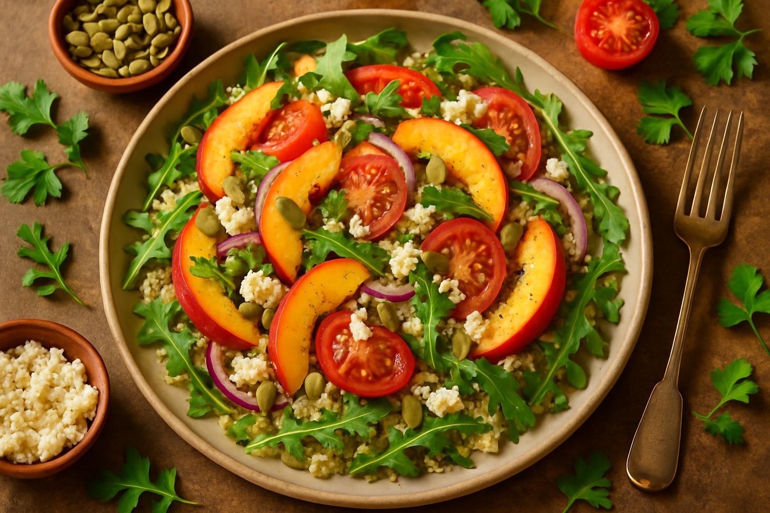 Peach Quinoa Salad