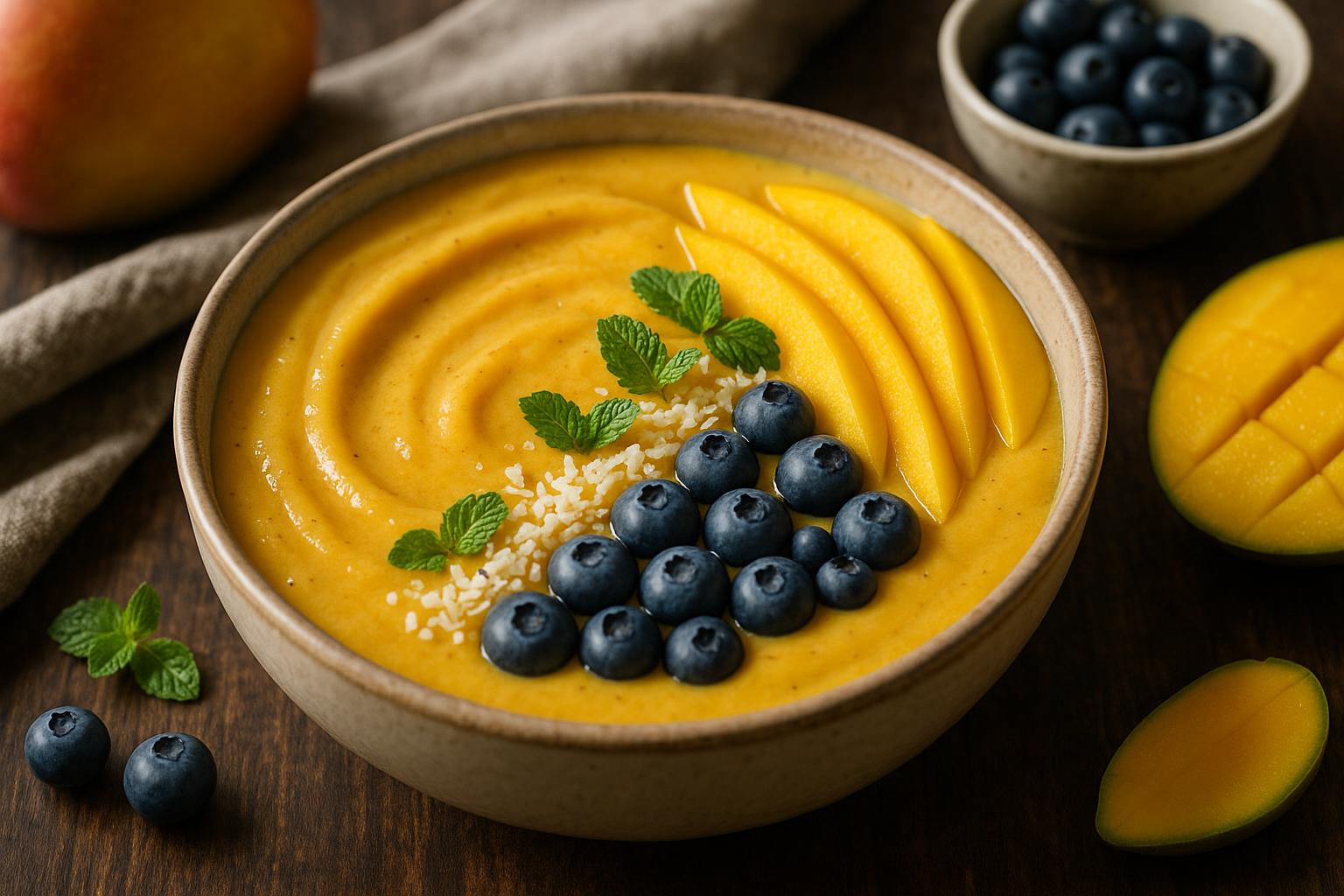 Mango Blueberry Smoothie Bowl