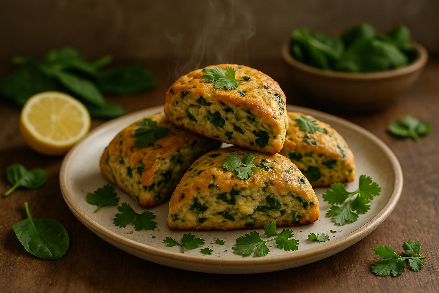 Spinach and Cheese Scones